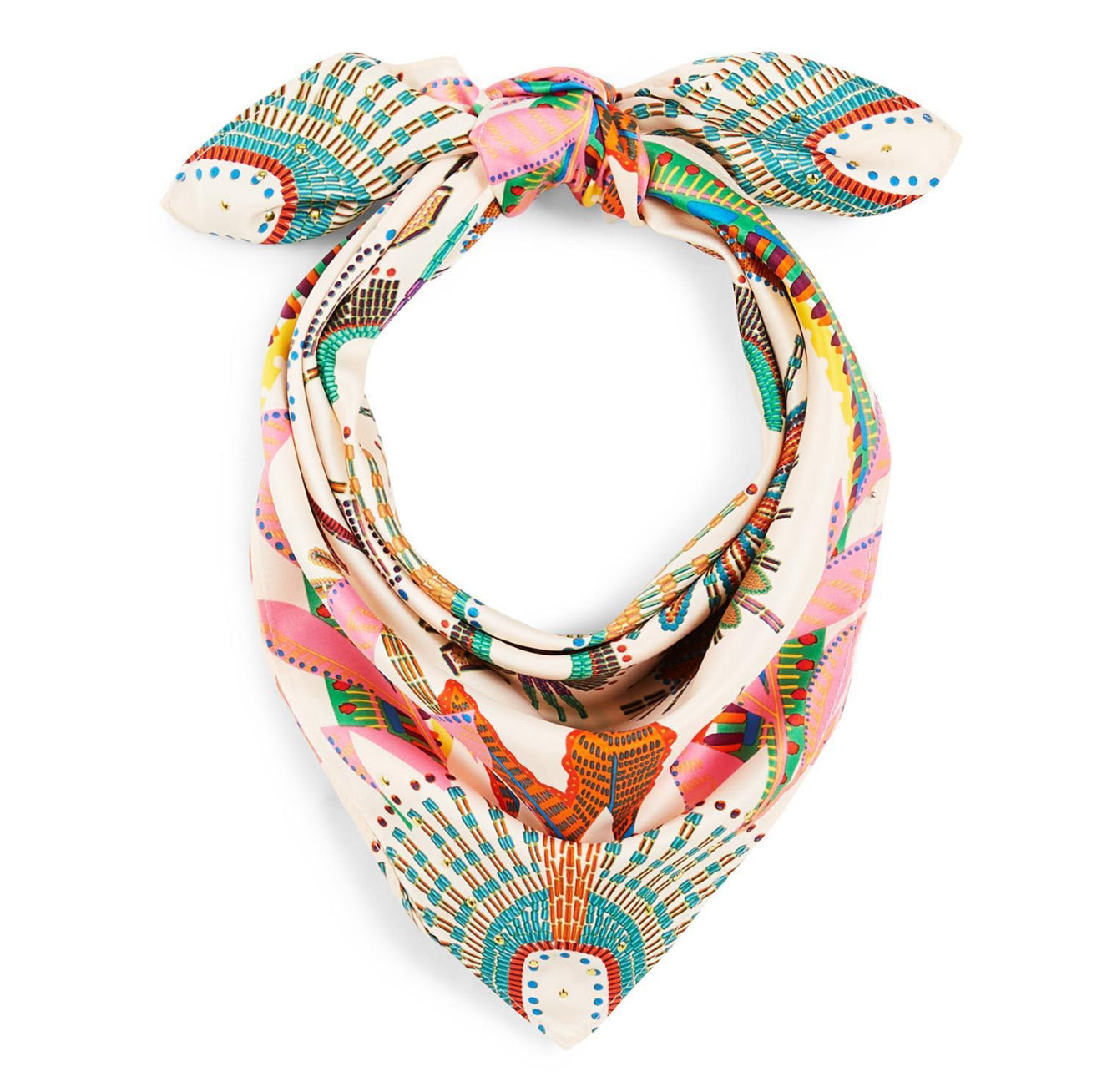 WAKIZA BEIGE MINI SCARF