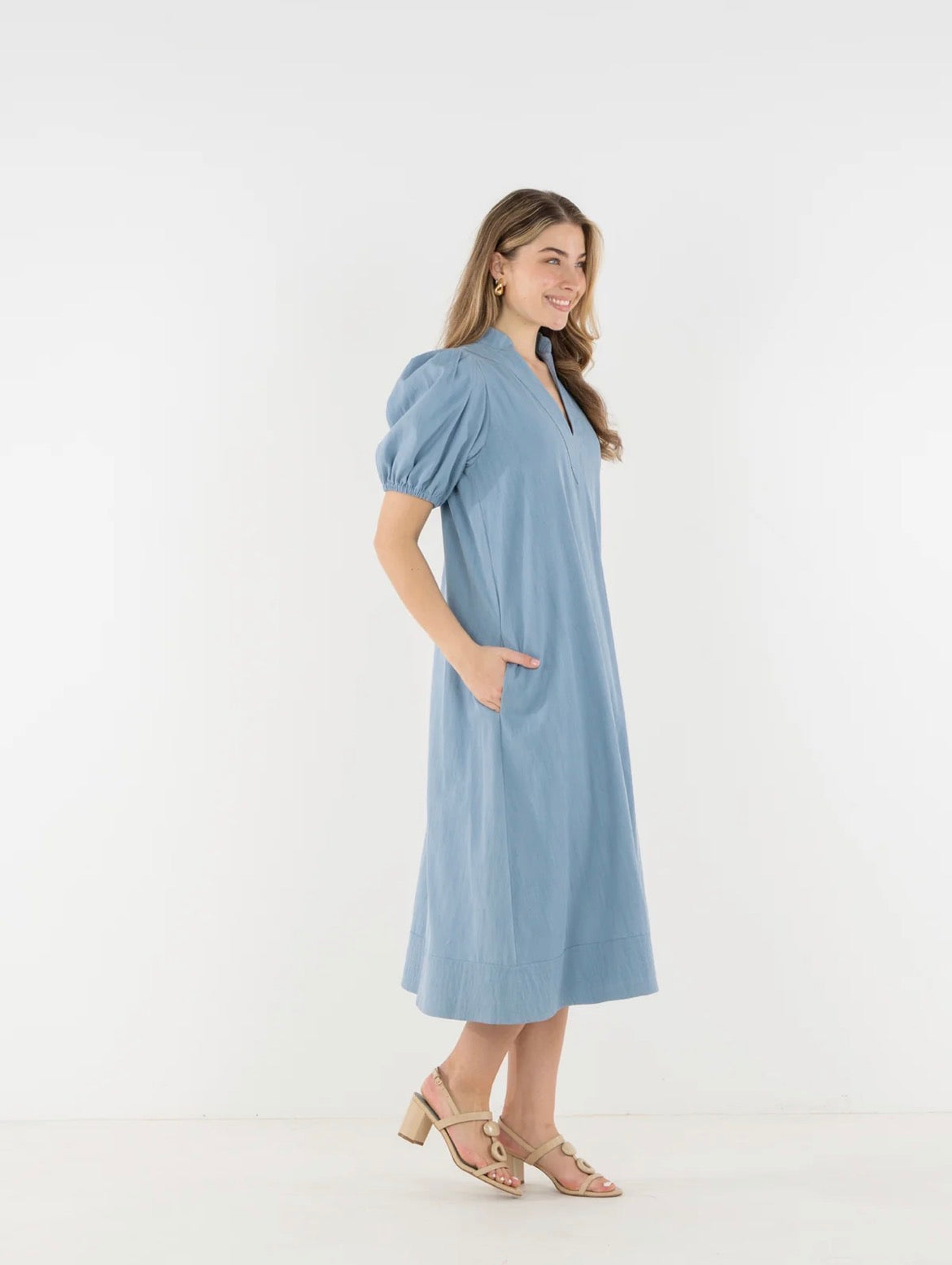 Hampton Dress- Denim