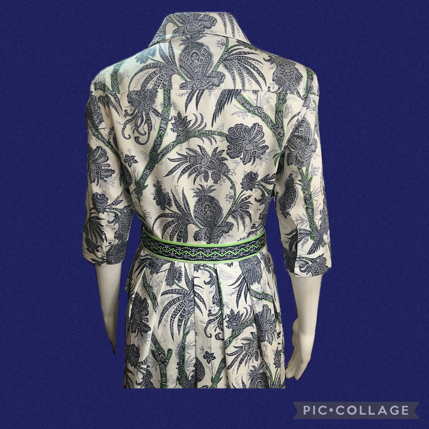Kelly Dress - Navy/Kelly Peacock