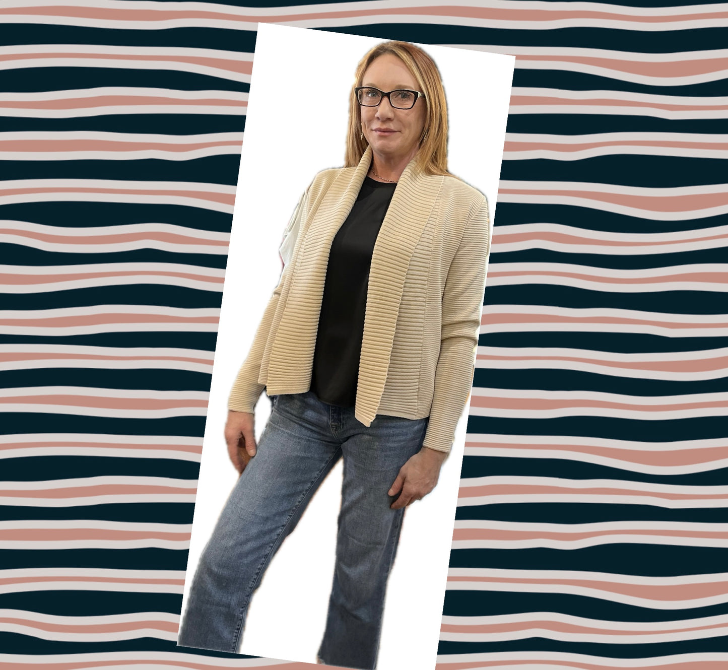 Washed Open Cardigan