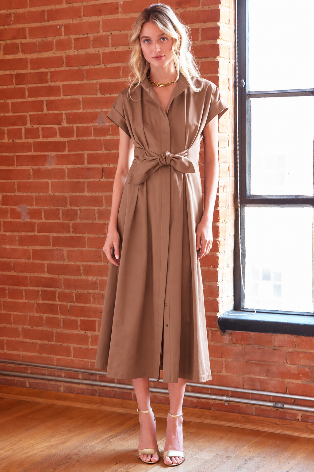 Brown Long Rocky Dress