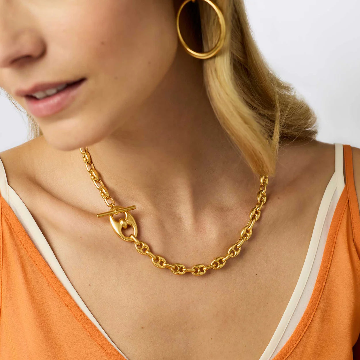 Laguna Demi Link Necklace-Gold