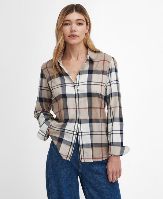 Bredon Regular Long-Sleeved Shirt-Light Muted Tartan
