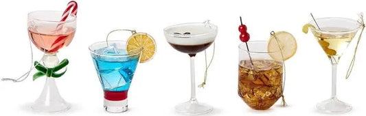 Holiday Cheer Hand-Crafted Cocktail Drink Ornament