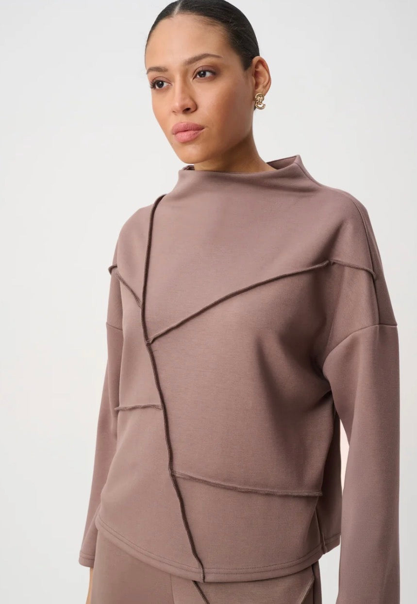 Embellished Seam Boxy Top