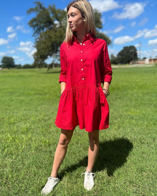 Morgan Dress - Red