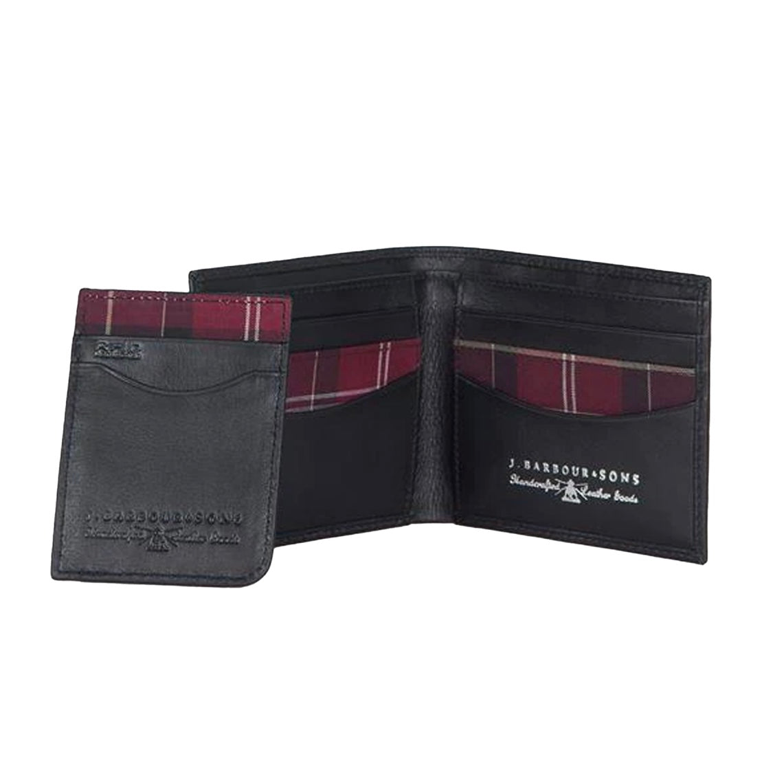 Men’s Leather Wallet and Cardholder Gift Set - Black