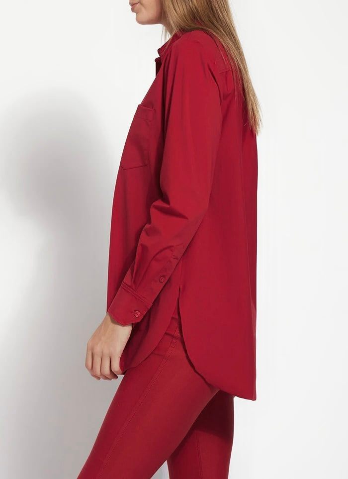 Schiffer Button Down - Red